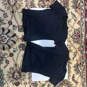 Loovoo Women's Black Compression Shirts-Set of 2